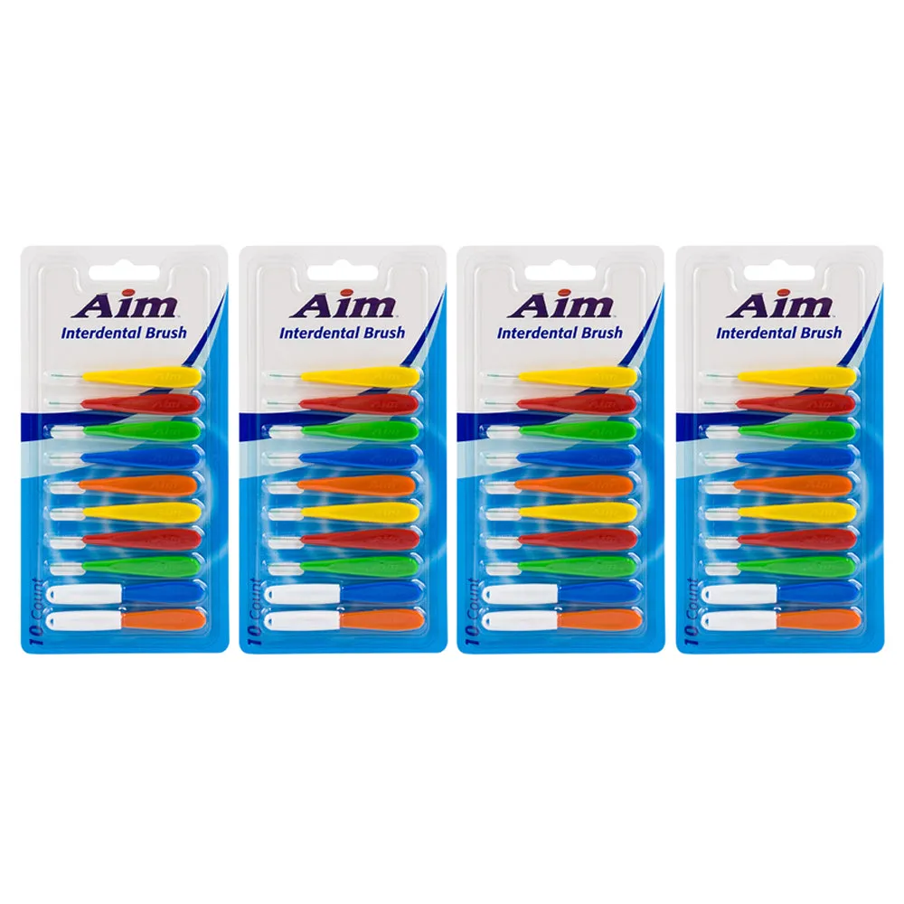 40Pc Interdental Brushes Dental Brush Floss Braces Bridges Tight Teeth Mouthwash