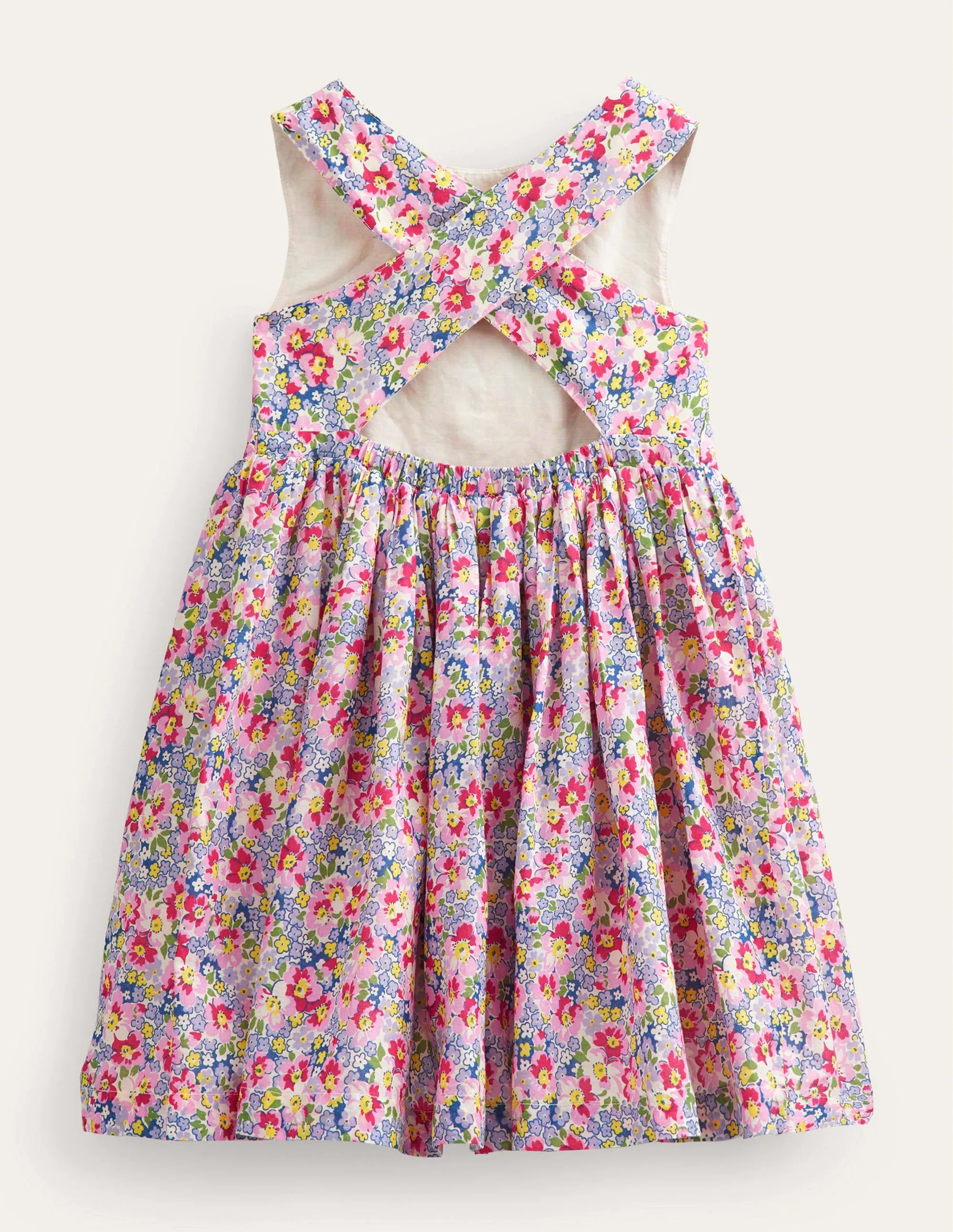 Cross-Back Dress-Multi Pot Pourri