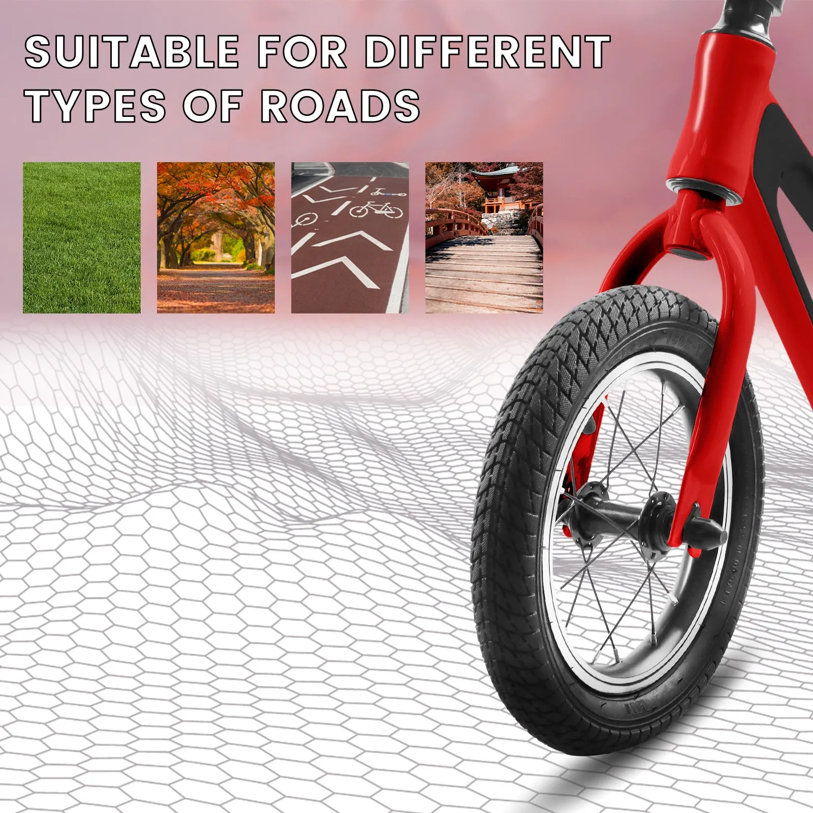 ECARPAT Balance Bike, Magnesium Alloy Frame Toddler Bike,Lightweight Sport Training Bicycle with 12" Rubber Foam Tires,Adjustable Seat for Kids Ages 1-5 Years Old.