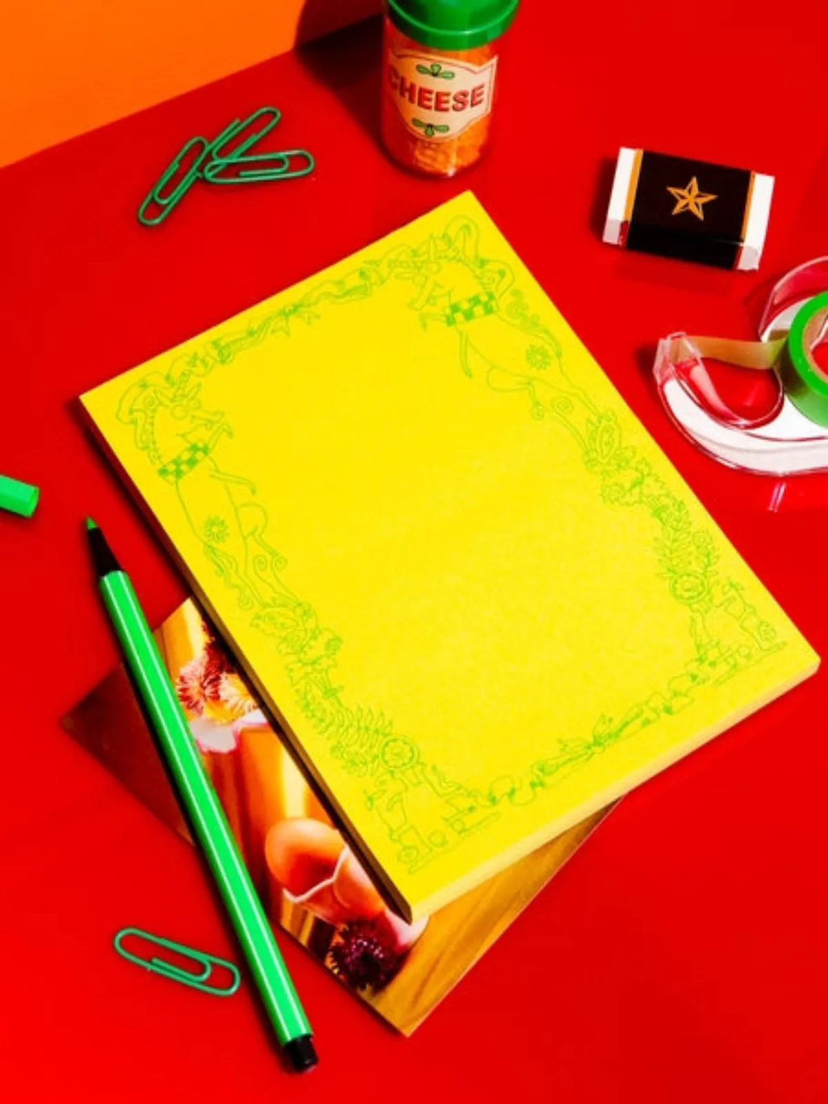 Fancy Scratch Pad - Yellow