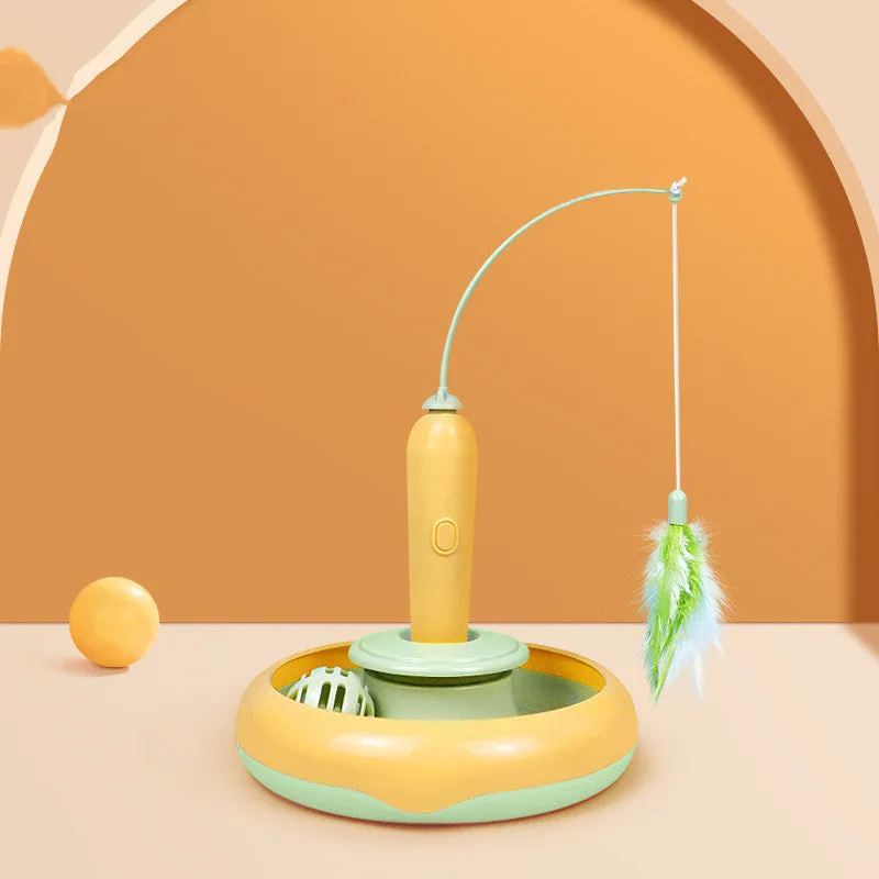 Feathered 2-In-1 Interactive Cat Toy