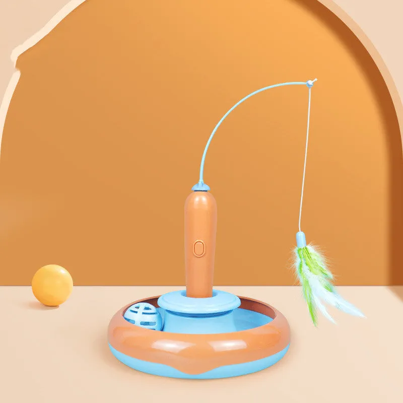 Feathered 2-In-1 Interactive Cat Toy