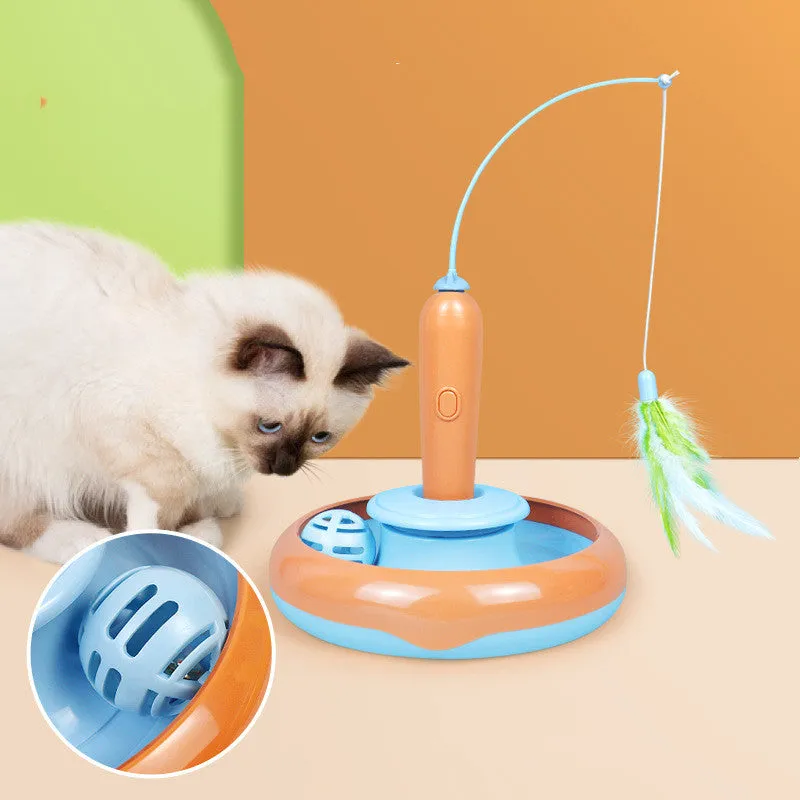 Feathered 2-In-1 Interactive Cat Toy