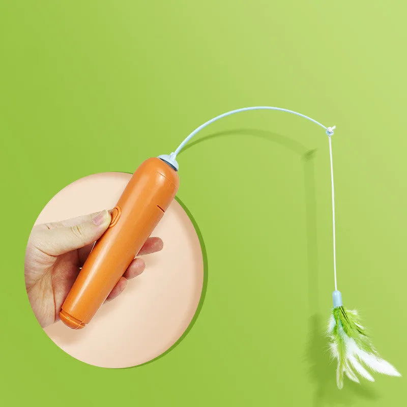 Feathered 2-In-1 Interactive Cat Toy