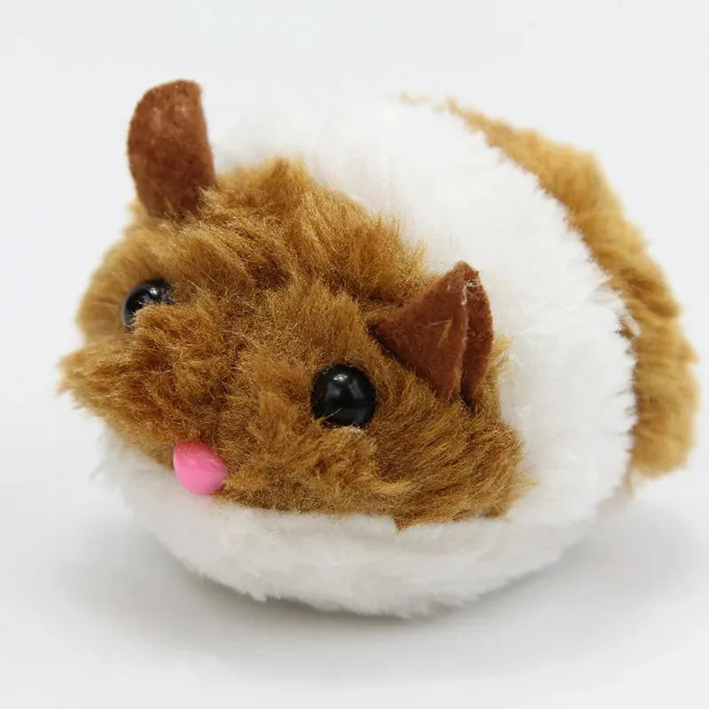 Interactive Plush Mouse Toy for Cats