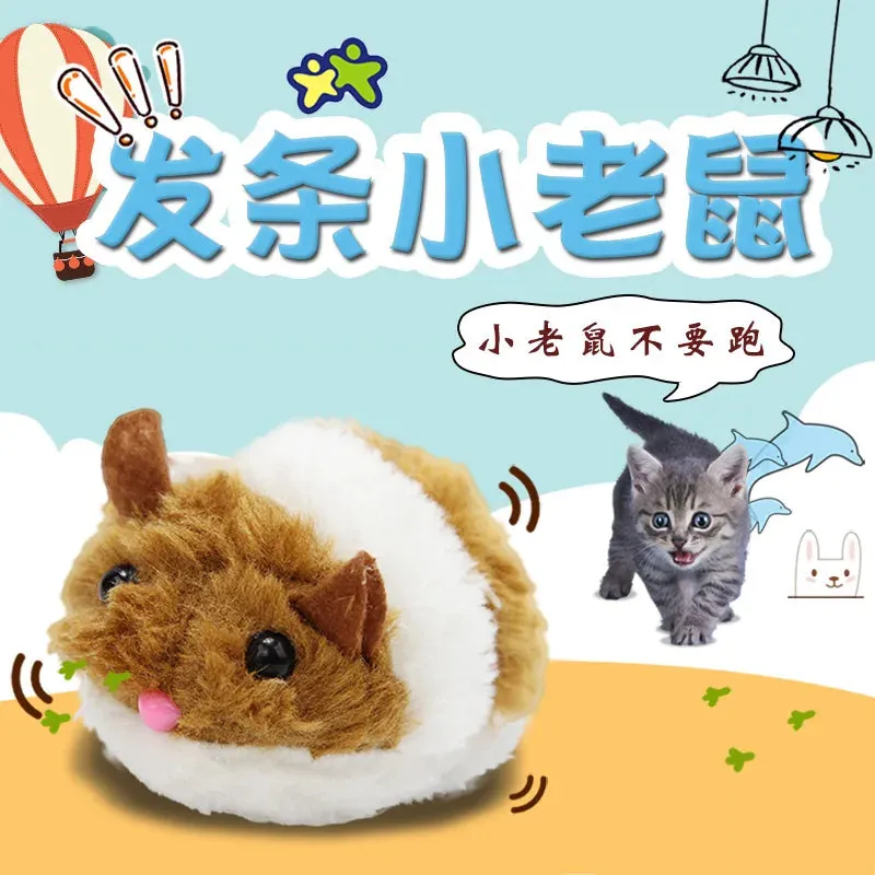 Interactive Plush Mouse Toy for Cats
