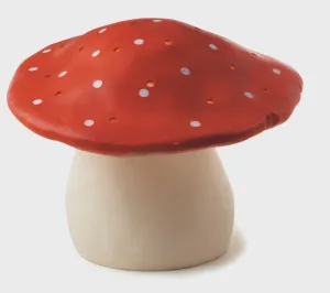Large Mushroom Lamp with Plug - Red