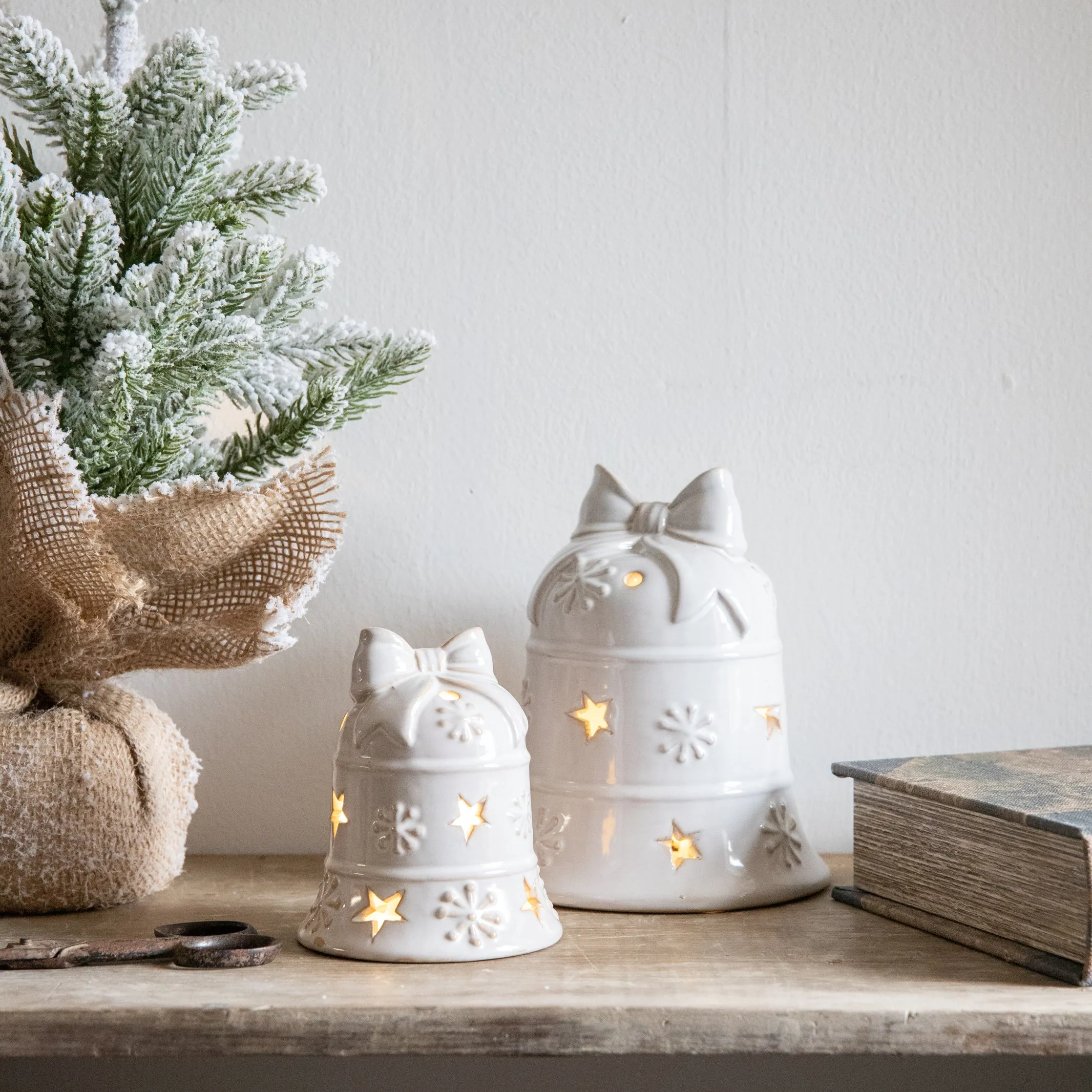 Light Up Ceramic Bells