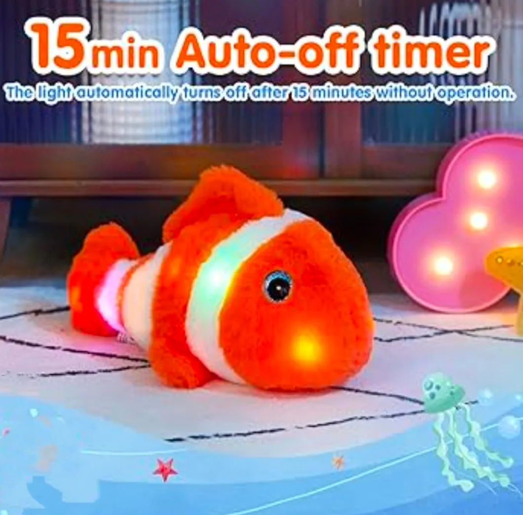 Light-Up Clown Fish Plush