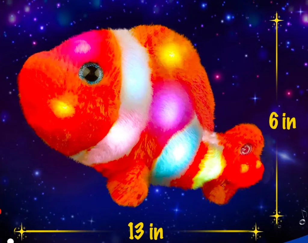 Light-Up Clown Fish Plush
