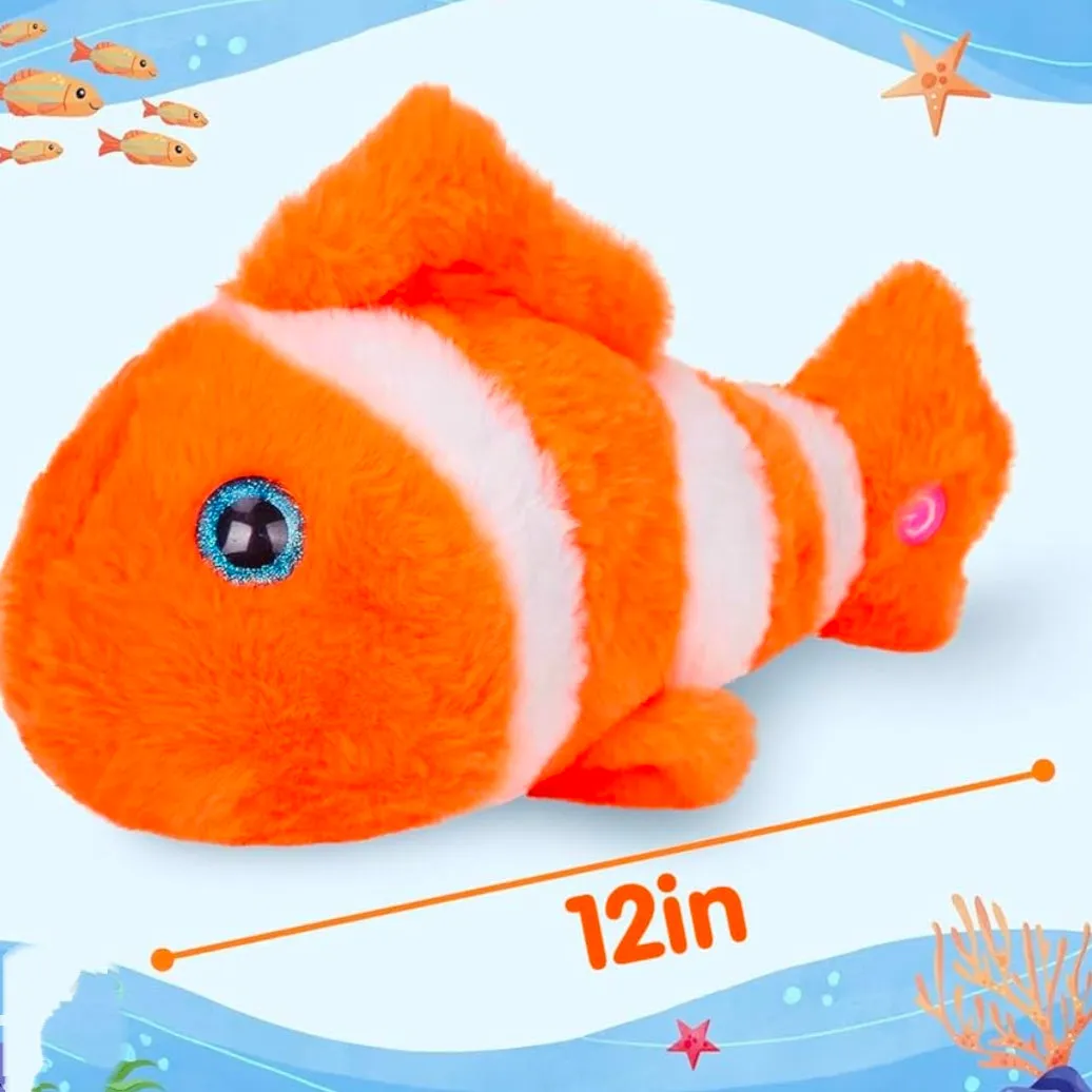 Light-Up Clown Fish Plush