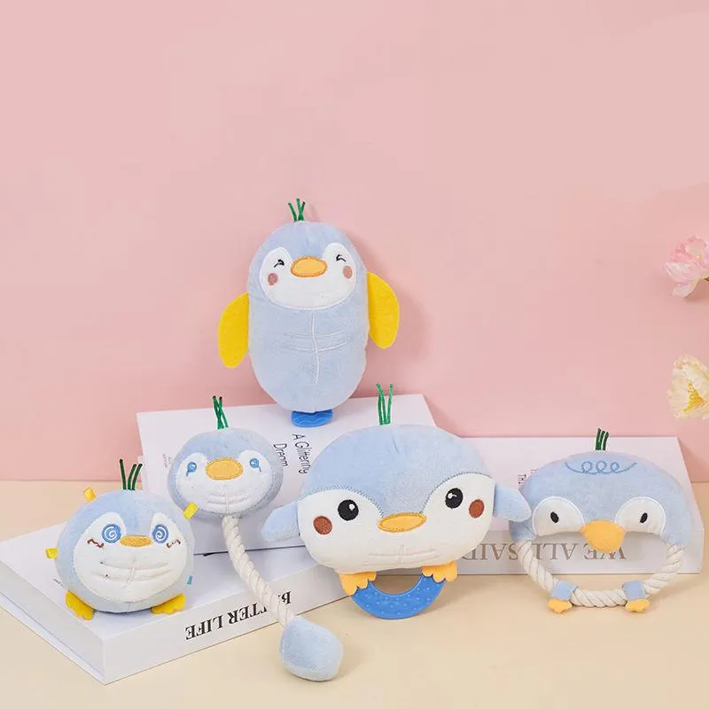 Penguin Squeak Plush Chew Toy