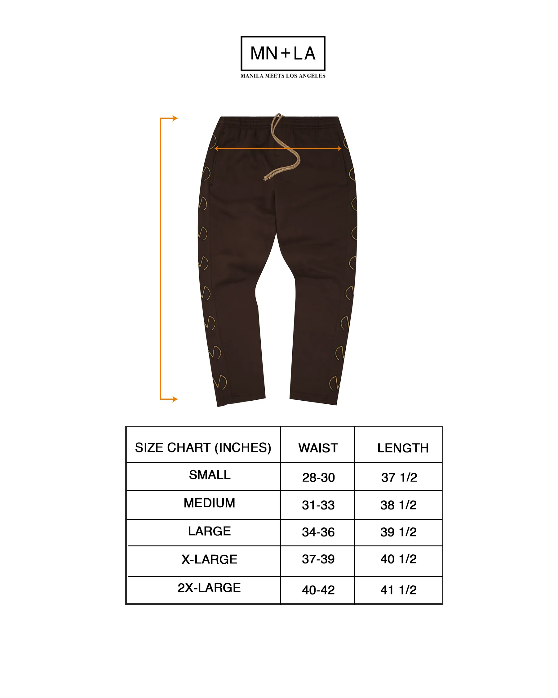 "M'$ & BEYOND" TRACK PANTS IN WOOD