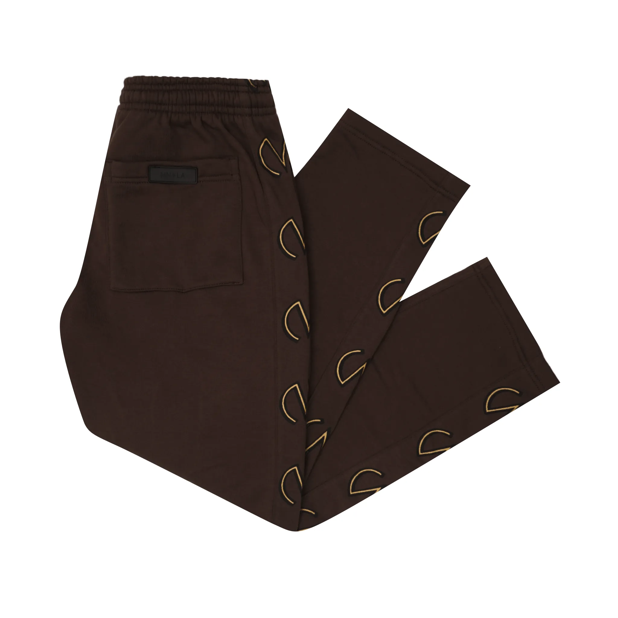 "M'$ & BEYOND" TRACK PANTS IN WOOD