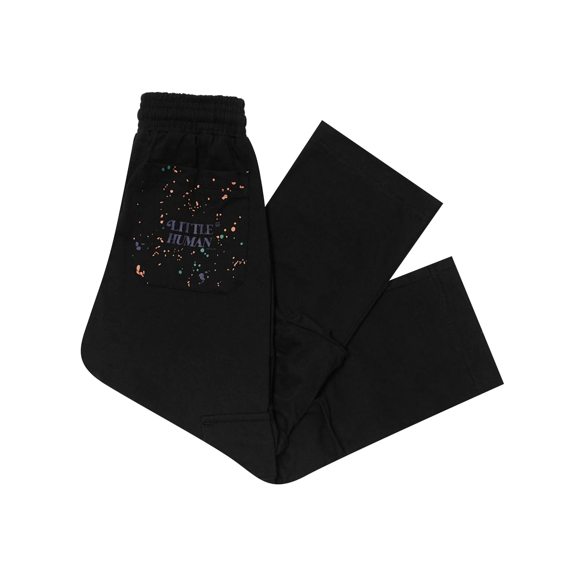 "PAINT SPLAT" LITTLE HUMAN CARGO PANTS IN CAVIAR