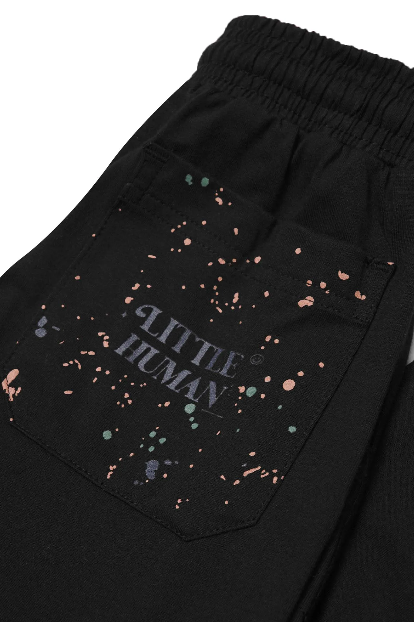 "PAINT SPLAT" LITTLE HUMAN CARGO PANTS IN CAVIAR