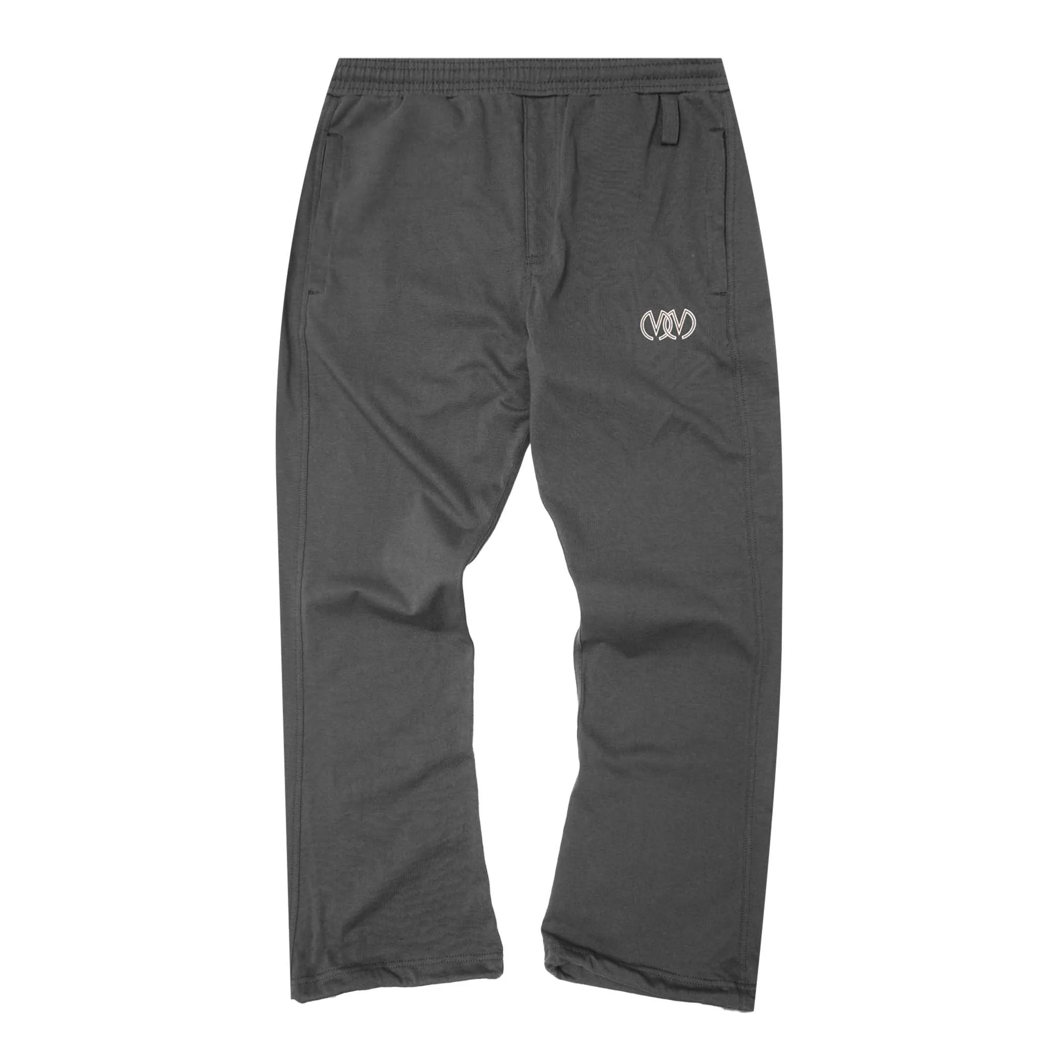 "TWIN M'$" BOOTCUT PANTS IN CHARCOAL GREY