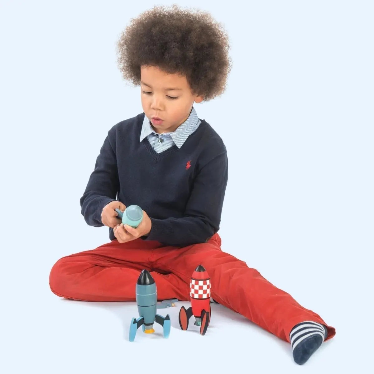 Wooden Rocket Construction Set