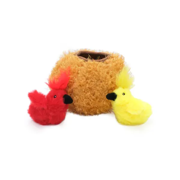 ZippyClaws Burrow Birds in Nest Cat Toy